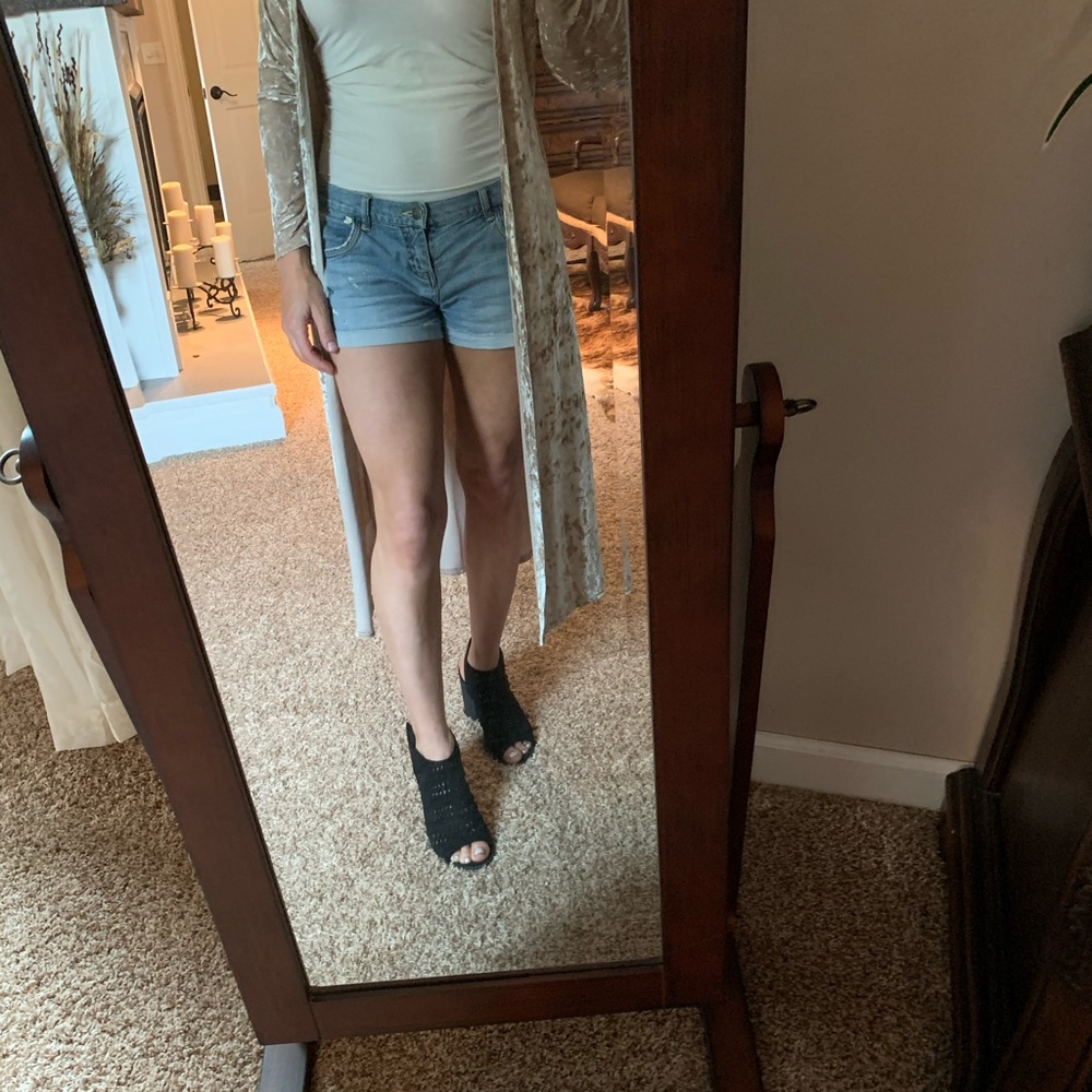 Velvet duster cardigan